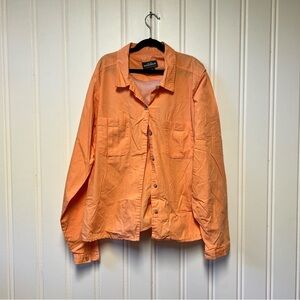 Woolrich Light Apricot Button-Up Shirt – Women’s Large